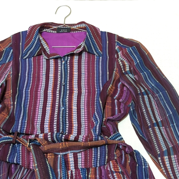 VICI | Mini | Dress | Bohemian | Hippie  Colorful | Festival | Western | Chic - Picture 4 of 13